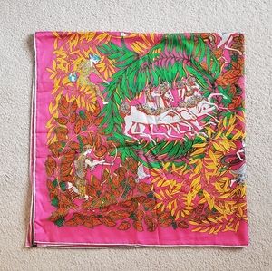 Silk scarf 48" x 48" Hermes Style